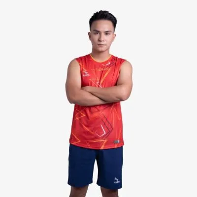 Áo cầu lông sát nách nam