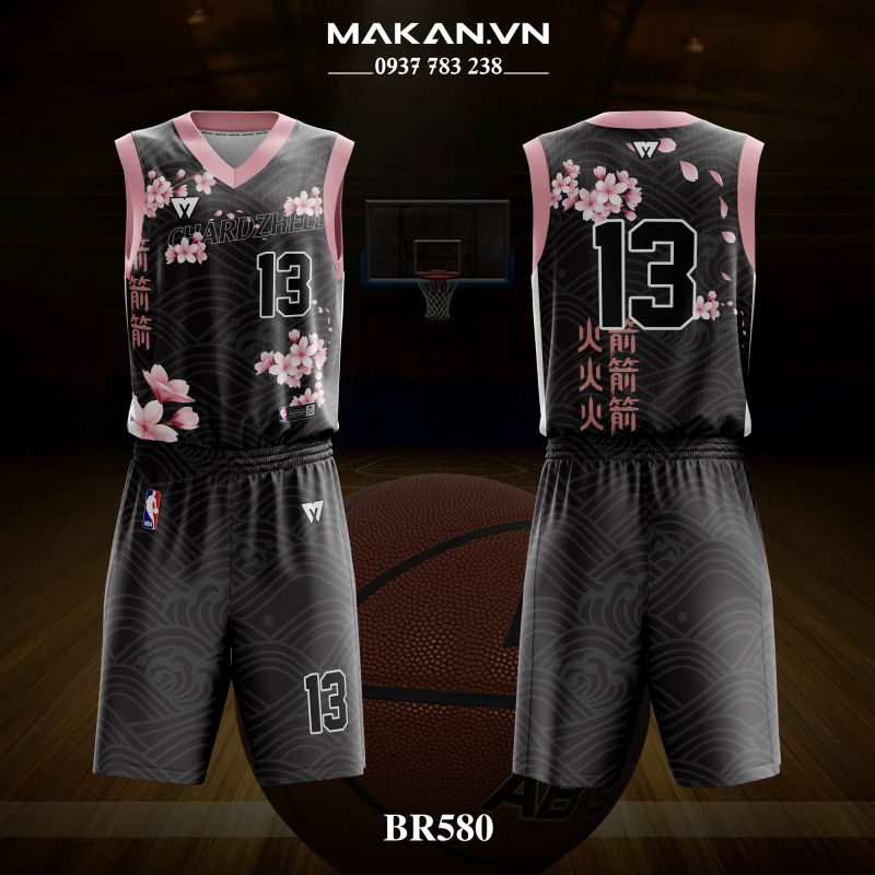 Mẫu áo bóng rổ thiết kệ tại MAKAN mẫu 1